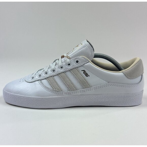 Adidas Lucas Puig Mens 8 White Low Skateboarding Shoes Sneakers Leather HP9753 - Picture 6 of 10